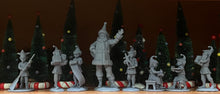 Load image into Gallery viewer, Santa Claus and His Elves - 6" Resin Figures
