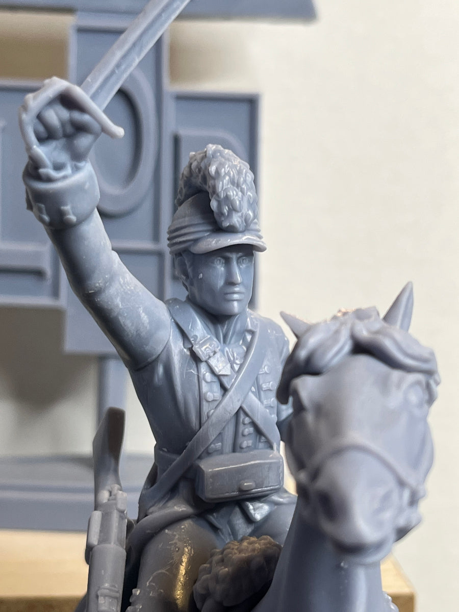Lot Of 3 -1:32 American Revolutionary War Light Infantry Plastic Toy Soldier LOD Lot Of 3 -1:32 American Revolutionary War Light Infantry Plastic Toy Soldier LOD