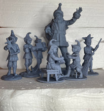 Load image into Gallery viewer, Santa Claus and His Elves - 6" Resin Figures