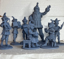 Load image into Gallery viewer, Santa Claus and His Elves - 6" Resin Figures