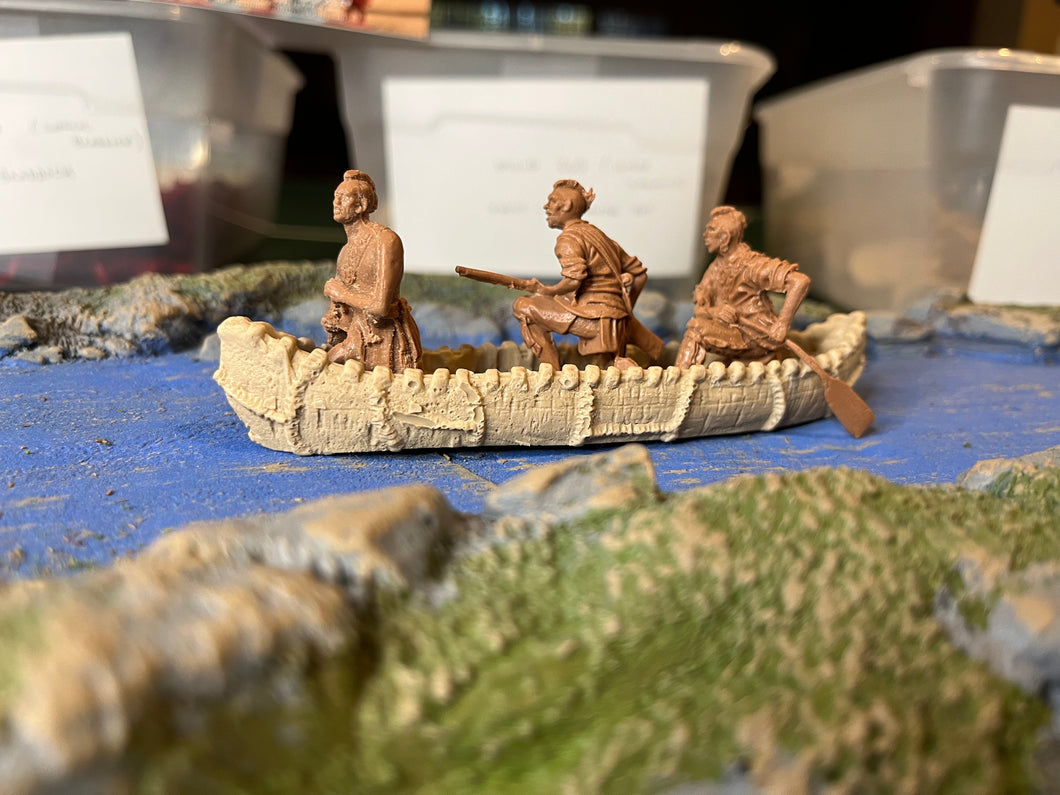 LOD070 - Canoe with Mohawk Indians